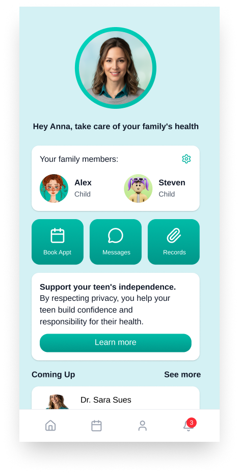 MediConnect parent home